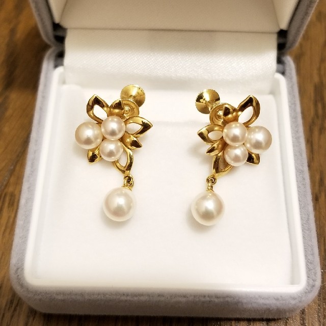 TASAKI タサキ あこやパールピアス 約6.5mm 18K ホワイトゴールド TASAKI タサキ あこやパールピアス 約6.5mm 18K ホワイトゴールド