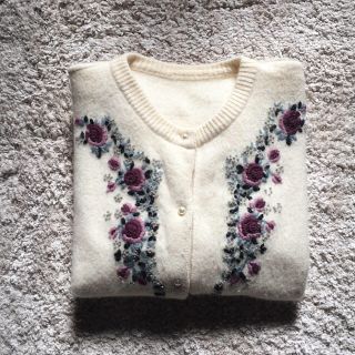 ロキエ(Lochie)のvintage flower cardigan(カーディガン)