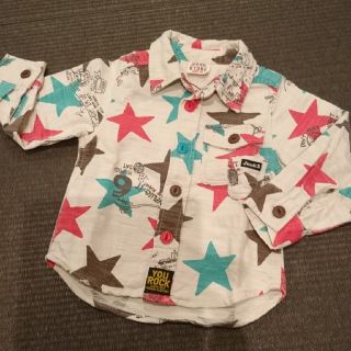 ジャンクストアー(JUNK STORE)の超美品★JUNKSTORE 星柄シャツ 90(Tシャツ/カットソー)