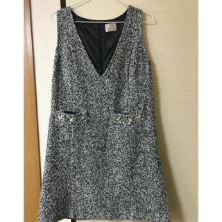 トッコ(tocco)のさわ様専用  tocco closet ツイードワンピース(ひざ丈ワンピース)