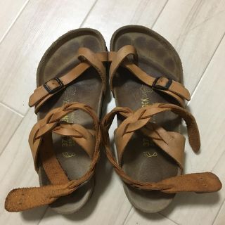 ビルケンシュトック(BIRKENSTOCK)のビルケンシュトック レザーサンダル BIRKENSTOCK 37(サンダル)