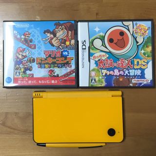 ニンテンドーDS(ニンテンドーDS)のNintendo DSi LL(イエロー) +DSソフト2点セット(携帯用ゲーム機本体)