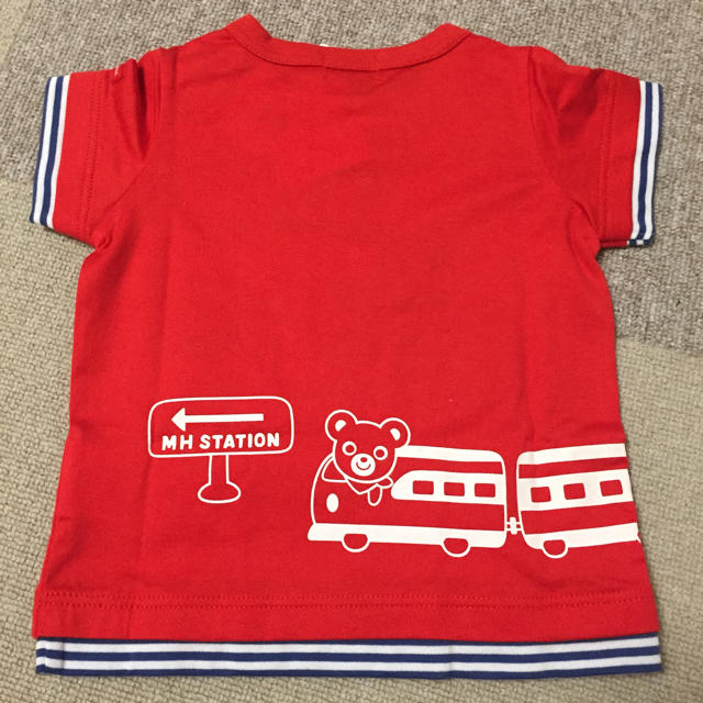 mikihouse(ミキハウス)のMIKIHOUSE 新品 電車Tシャツ キッズ/ベビー/マタニティのベビー服(~85cm)(Ｔシャツ)の商品写真