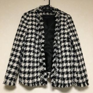 ザラ(ZARA)のZARA ジャケット 試着のみ未使用 Ｌサイズ(ノーカラージャケット)