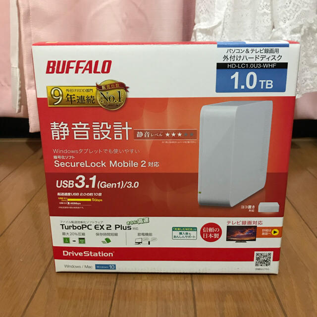 Buffalo(バッファロー)のしばちゃん様専用【新品未使用】BUFFALO外付けHDD スマホ/家電/カメラのテレビ/映像機器(その他)の商品写真