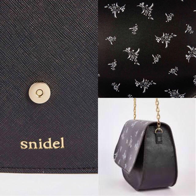 SNIDEL(スナイデル)の新品・未使用品！ snidel レザー調フラワープリントポシェット レディースのバッグ(ショルダーバッグ)の商品写真