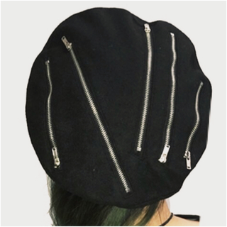 ファンキーフルーツ(FUNKY FRUIT)の【Drug】ランダムZIP装飾ベレー帽(ハンチング/ベレー帽)