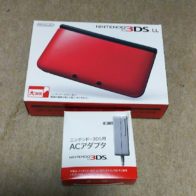 ニンテンドー3DS(ニンテンドー3DS)のyuu.yaa様専用 ニンテンドウ3DS LL Red× 中古品★充電器付 エンタメ/ホビーのゲームソフト/ゲーム機本体(携帯用ゲーム機本体)の商品写真