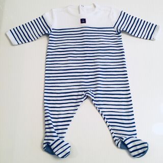 プチバトー(PETIT BATEAU)の【美品】PETIT BATEAU プチバトー カバーオール(カバーオール)