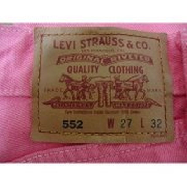 Levi's(リーバイス)のリーバイス ジーンズ552 W２7 L32 ピンク レディースのパンツ(デニム/ジーンズ)の商品写真