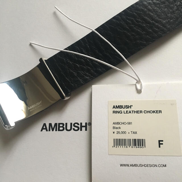 AMBUSH(アンブッシュ)の⭐️AMBUSH リング＆レザー チョーカー⭐️ レディースのアクセサリー(ネックレス)の商品写真