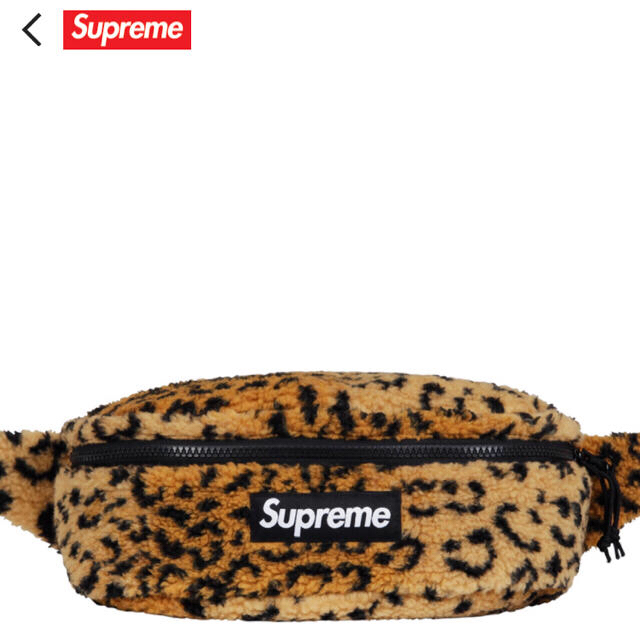 Supreme(シュプリーム)のSupreme Leopard Fleece Waist Bag メンズのバッグ(ウエストポーチ)の商品写真