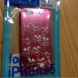 iPhone5ケース！ピンクドクロ柄！(その他)