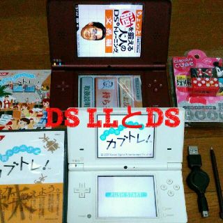 ニンテンドーDS(ニンテンドーDS)のディズニー２台 DSi LL  DSi ミニー充電器 カブトレ (家庭用ゲーム機本体)