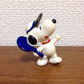 スヌーピー(SNOOPY)のビンテージ シュライヒ スヌーピー フィギュア テニス スポーツ(アメコミ)