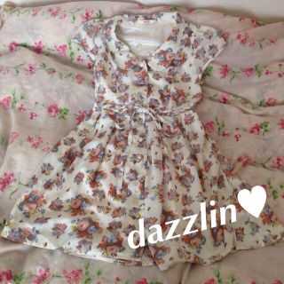 ダズリン(dazzlin)のdazzlin♡花柄ワンピ(ミニワンピース)