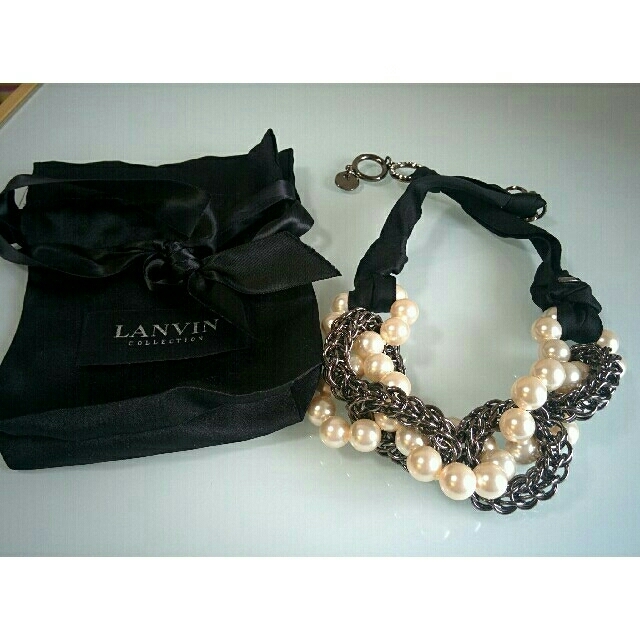 【美品】LANVIN Collection ランバン パール ネックレス