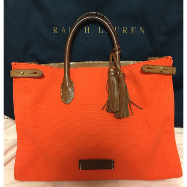 Ralph Lauren - 【美品】Ralph Lauren トートバッグ キャンバス×革