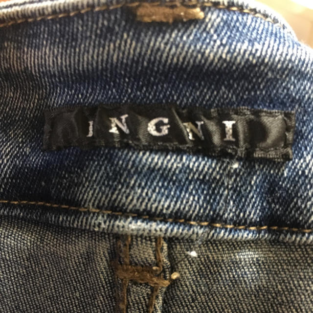 INGNI(イング)のINGNI クラッシュデニムスキニー レディースのパンツ(デニム/ジーンズ)の商品写真