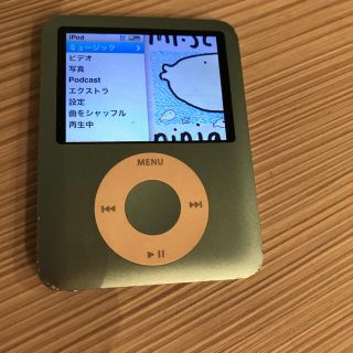 アップル(Apple)のiPodnano 8GB 第3世代 グリーン系(ポータブルプレーヤー)