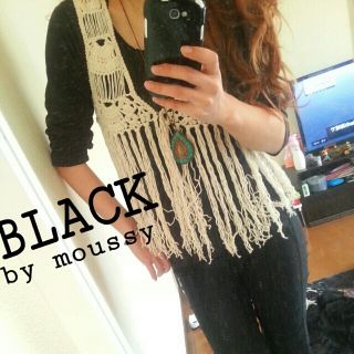 ブラックバイマウジー(BLACK by moussy)のB by moussy フリンジベスト(ベスト/ジレ)