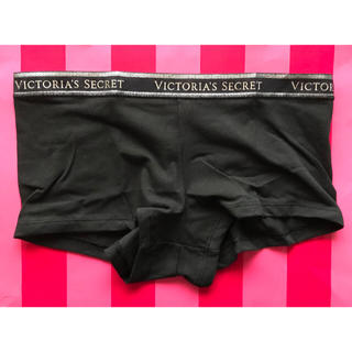 ヴィクトリアズシークレット(Victoria's Secret)の新品Victoria'ssecretロゴボーイショーツ黒 M(ショーツ)