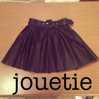 ジュエティ(jouetie)のjouetie♡新品レザースカート着画有(ミニスカート)