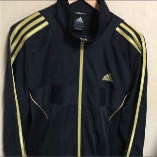 アディダス(adidas)のアディダス❣️パフォーマンス💫人気❗️黒✖️金ジャージ👍size XO(ジャージ)