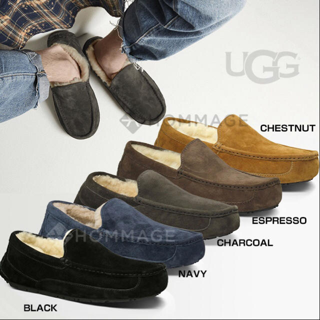 Ugg Ugg オーストリアアグ アスコット ローファーモカシン メンズ