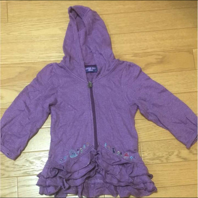 ANNA SUI mini(アナスイミニ)のANNA SUI mini 120cm パープルパーカー キッズ/ベビー/マタニティのキッズ服女の子用(90cm~)(その他)の商品写真