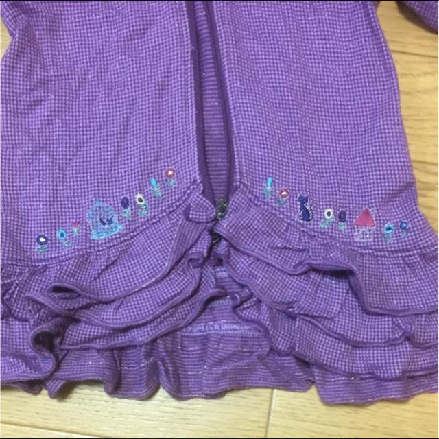 ANNA SUI mini(アナスイミニ)のANNA SUI mini 120cm パープルパーカー キッズ/ベビー/マタニティのキッズ服女の子用(90cm~)(その他)の商品写真