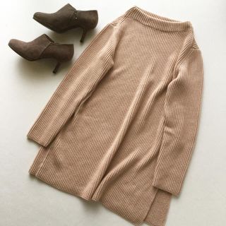 ユナイテッドアローズ(UNITED ARROWS)の美品 InRed掲載*ユナイテッドアローズ*アゼリブロングニットプルオーバー(ニット/セーター)