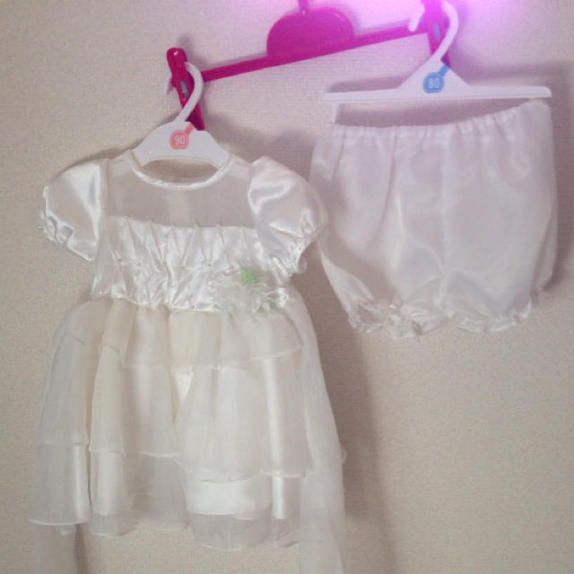 純白ドレス★90cm レディースのフォーマル/ドレス(その他ドレス)の商品写真