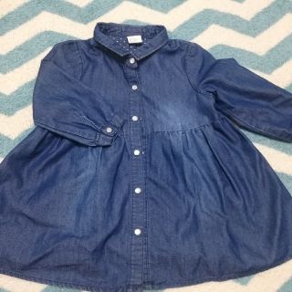 エイチアンドエム(H&M)の専用！！！H&M☆デニムワンピース　80cm(ワンピース)