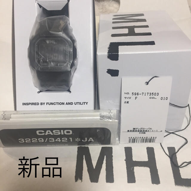 【新品未使用】MHL.×G-SHOCK 腕時計黒のサムネイル