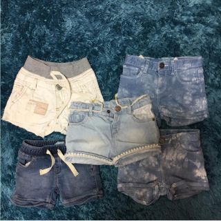 ザラキッズ(ZARA KIDS)の女の子girlデニムホワイト系セット売りzaraGAP可愛い物おまとめ(パンツ/スパッツ)