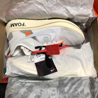 オフホワイト(OFF-WHITE)のOff White NIKE the ten zoomfly ズームフライ(スニーカー)