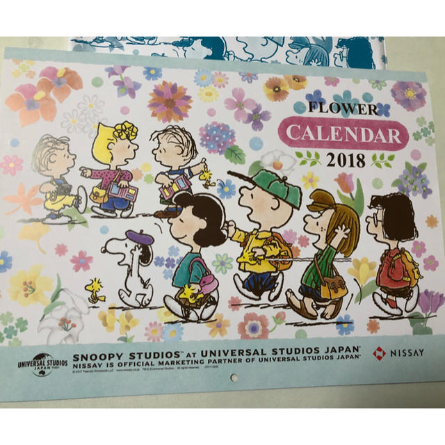 SNOOPY(スヌーピー)のスヌーピー 2018年 カレンダー インテリア/住まい/日用品の文房具(カレンダー/スケジュール)の商品写真