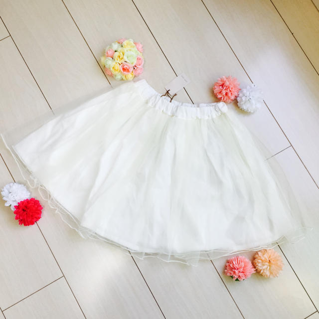 petit main(プティマイン)の♡新品♡プティマイン♡チュールスカート♡ キッズ/ベビー/マタニティのキッズ服女の子用(90cm~)(スカート)の商品写真