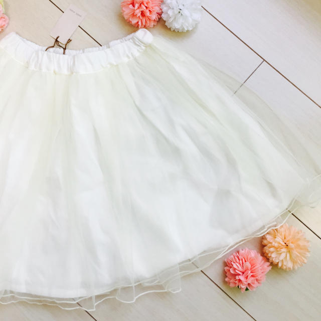 petit main(プティマイン)の♡新品♡プティマイン♡チュールスカート♡ キッズ/ベビー/マタニティのキッズ服女の子用(90cm~)(スカート)の商品写真