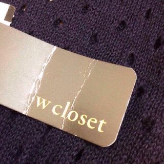 ダブルクローゼット(w closet)の新品☆トップス(カットソー(半袖/袖なし))