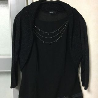 コムサイズム(COMME CA ISM)のCOMME CA ISM(コムサイズム)ボレロ付きワンピース　L(ひざ丈ワンピース)