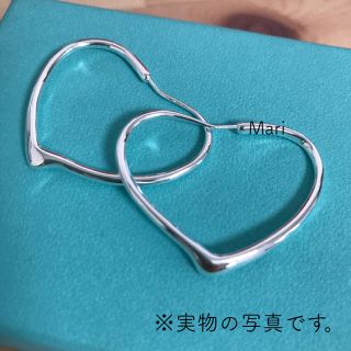 シルバーがこのお値段♪ ♡オープンハート フープピアス