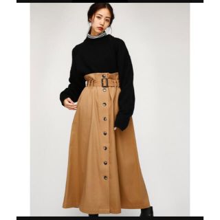 マウジー(moussy)のMOUSSY front button long スカート(ロングスカート)