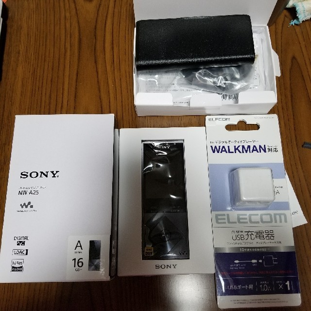 オプション付☆保証残りあり！美品SONYウォークマンNW-A25ブラック16GB