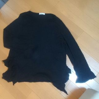 ザラ(ZARA)のZARA 今夏購入 ニット 黒 L XL 綿100％(ニット/セーター)