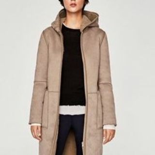 ZARA - ZARA 今季新作リバーシブルムートンコートの通販 by