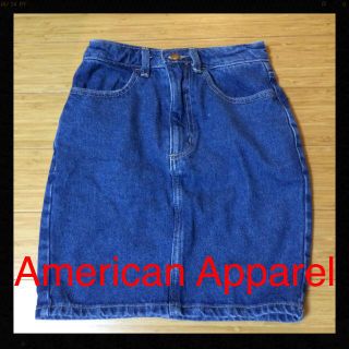 アメリカンアパレル(American Apparel)のアメアパデニムスカート(ひざ丈スカート)