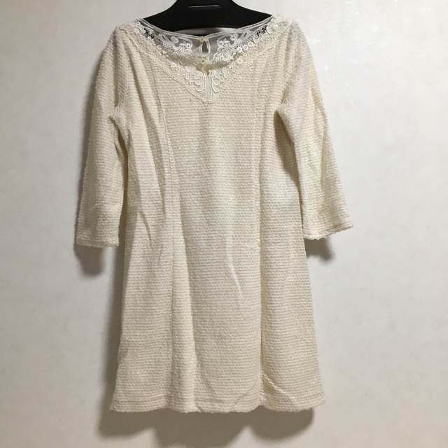 PROPORTION BODY DRESSING(プロポーションボディドレッシング)の【プロポ】白ニットミニワンピ/チュニック レディースのワンピース(ミニワンピース)の商品写真