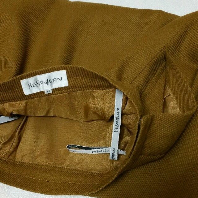 Saint Laurent - 美品 YSL サンローラン 隠しファスナーのタイトスカートの通販 by ｜サンローランならラクマ